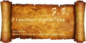 Flaschner Viktória névjegykártya